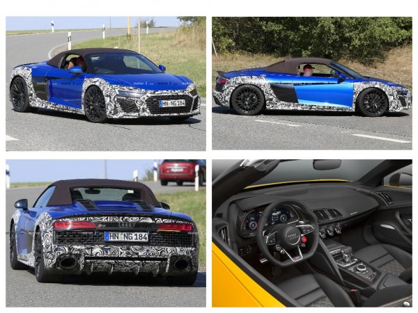 Audi приступил к дорожным тестам нового родстера Audi R8 Spider
