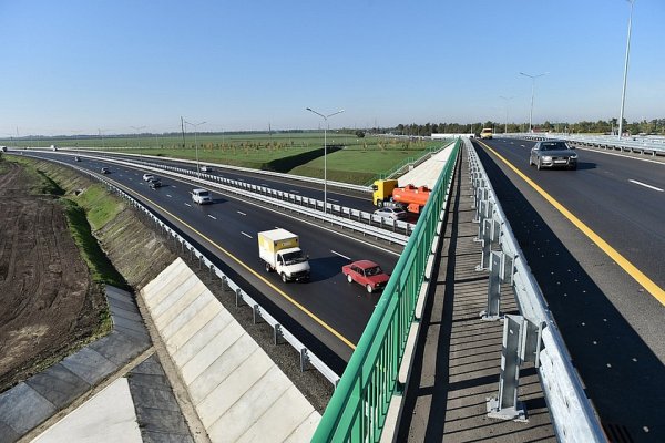 На трассе М-4 «Дон» под Краснодаром открытая новая транспортная развязка