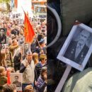 В сети просят «штатных ходоков» не выбрасывать в мусор снимки «Бессмертного полка»
